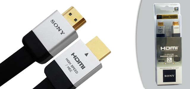 کابل Sony 2m 1.4 Ver. Flat High speed HDMI Cable
