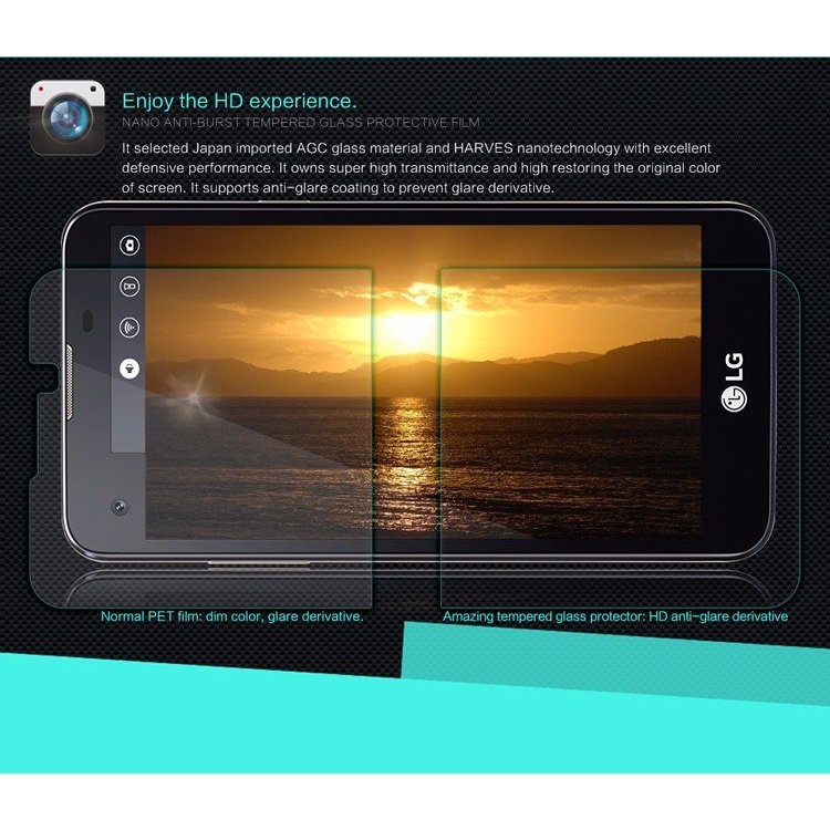 محافظ صفحه نمایش شیشه ای نیلکین Nillkin H برای گوشی LG X screen
