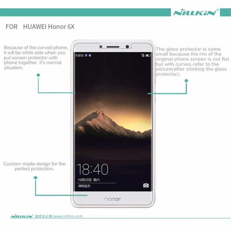 محافظ صفحه نمایش شیشه ای Nillkin H+ Pro نیلکین برای Huawei Honor 6X