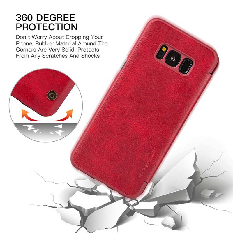کیف محافظ چرمی G-Case Business Series برای گوشی Samsung Galaxy S8