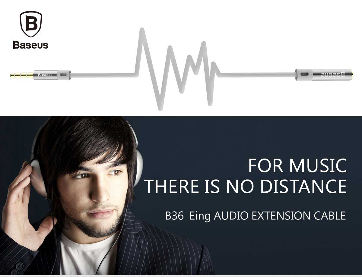 کابل رابط صدا بیسوس Baseus B36 Eing Audio Extension Cable