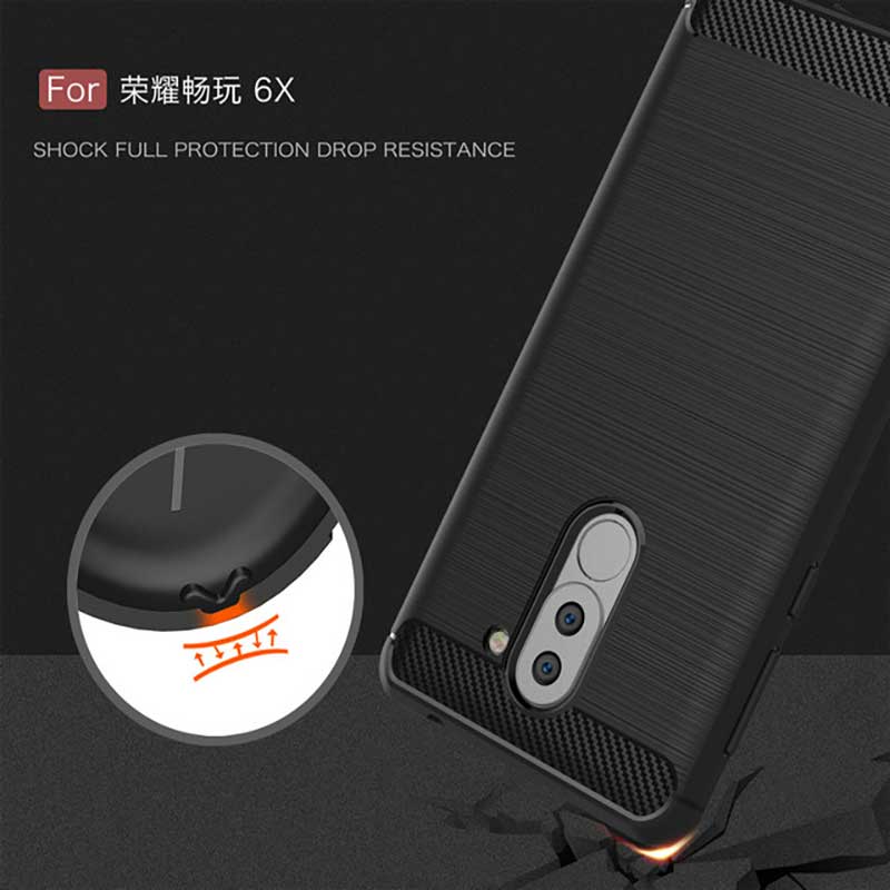 قاب محافظ ژله ای Carbon Fibre Case برای گوشی Huawei Honor 6X
