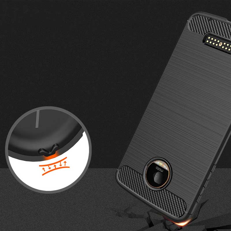 قاب محافظ ژله ای Carbon Fibre Case برای گوشی Motorola Moto Z Force