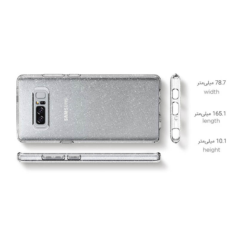 محافظ ژله ای اسپیگن سامسونگ Spigen Liquid Crystal Glitter Case Samsung Note 8