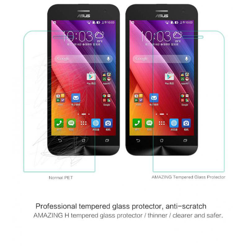 محافظ صفحه نمایش شیشه ای نیلکین ایسوس Nillkin H Glass Asus Zenfone 2 ZE500CL