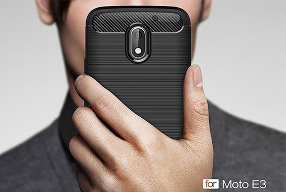 محافظ ژله ای موتورولا Carbon Fibre Case Motorola Moto E3