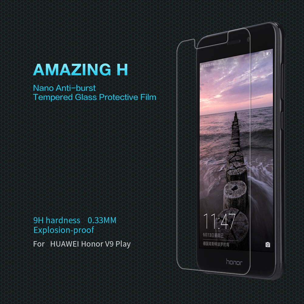 محافظ صفحه نمایش شیشه ای نیلکین Nillkin H Glass Huawei Honor V9 Play