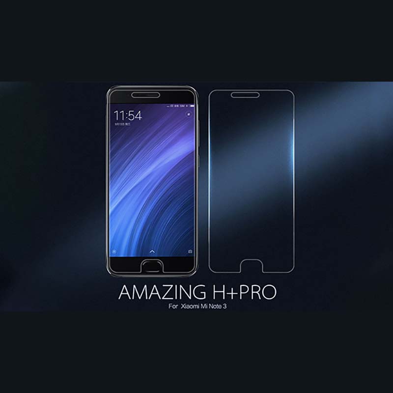 محافظ صفحه نمایش شیشه ای نیلکین شیائومی Nillkin H+ Pro Glass Xiaomi Mi Note 3 1