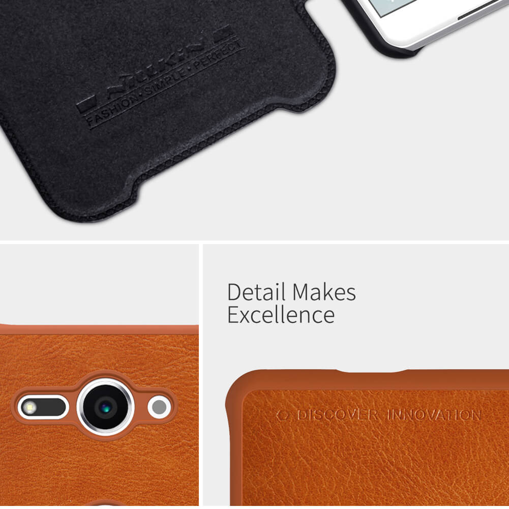 کیف چرمی نیلکین Nillkin Qin Leather Case Sony Xperia XZ2 Compact