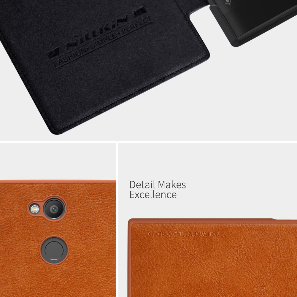 کیف چرمی نیلکین Nillkin Qin Leather Case Sony Xperia L2