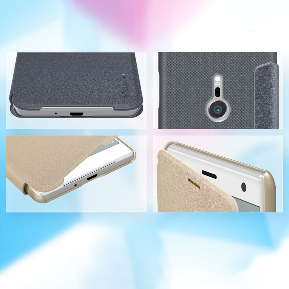 کیف نیلکین Nillkin Sparkle Leather Case Sony Xperia XZ2