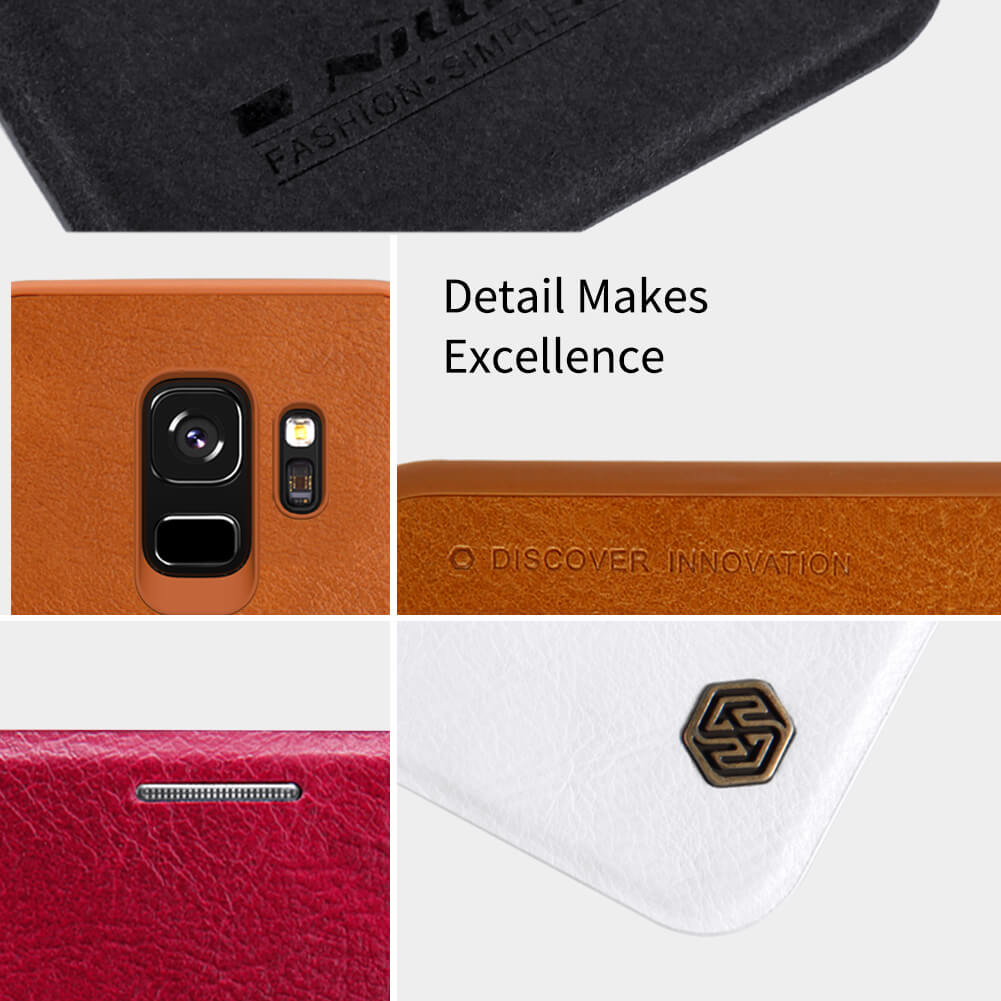 کیف چرمی نیلکین Nillkin Qin Leather Case Samsung Galaxy S9