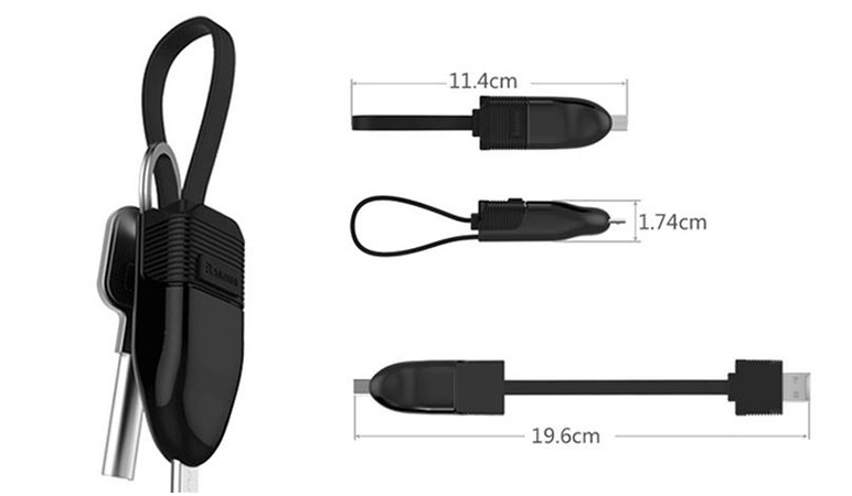 مبدل میکرو یو اس بی به یو اس بی Baseus Player Series OTG Date Micro USB Cable