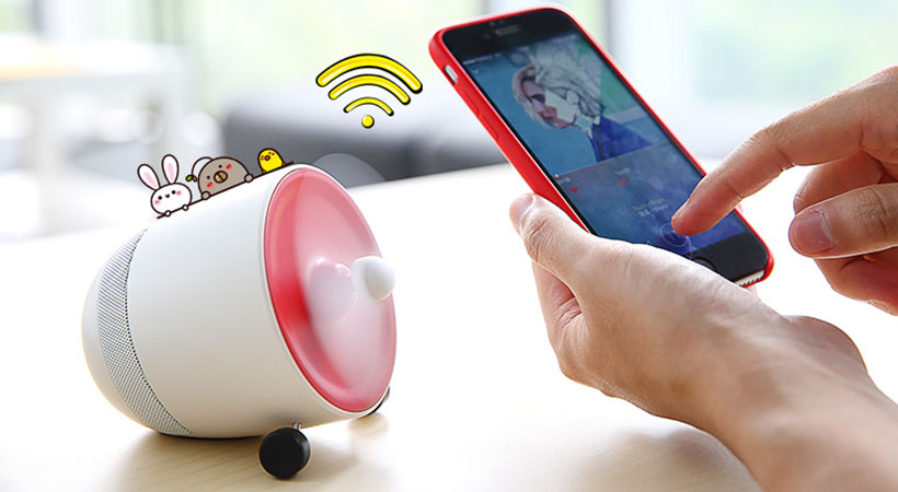 اسپیکر بلوتوث فن دار راک Rock Mini Bluetooth Speaker With Fan