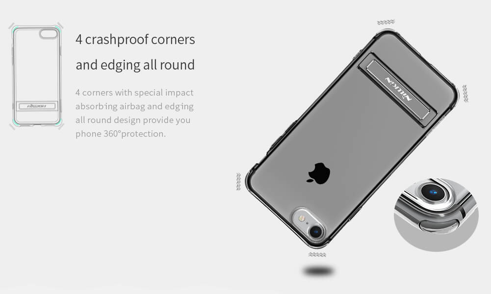 قاب محافظ ژله ای نیلکین Nillkin Crashproof 2 Series TPU transparent Apple iPhone 8