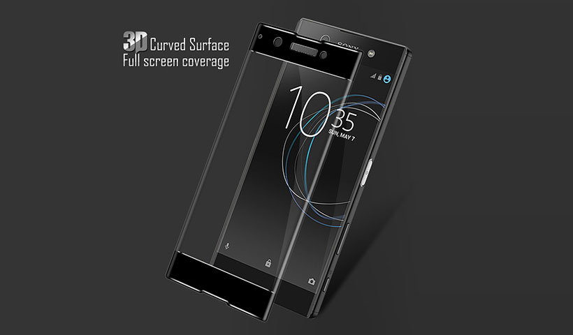 محافظ صفحه نمایش شیشه ای تمام صفحه سونی Lanbi 3D Glass Sony Xperia XA1