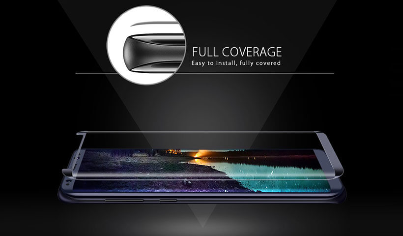 محافظ صفحه نمایش شیشه ای سامسونگ Cococ 4D Glass Samsung Galaxy S8