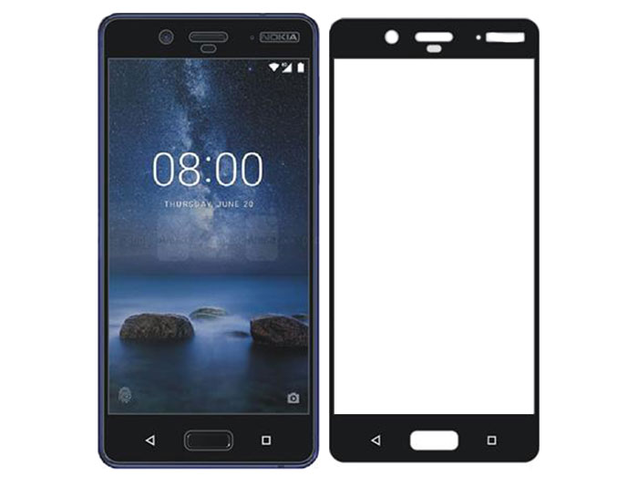 محافظ صفحه نمایش شیشه ای با پوشش کامل نوکیا Glass Full Cover Nokia 8