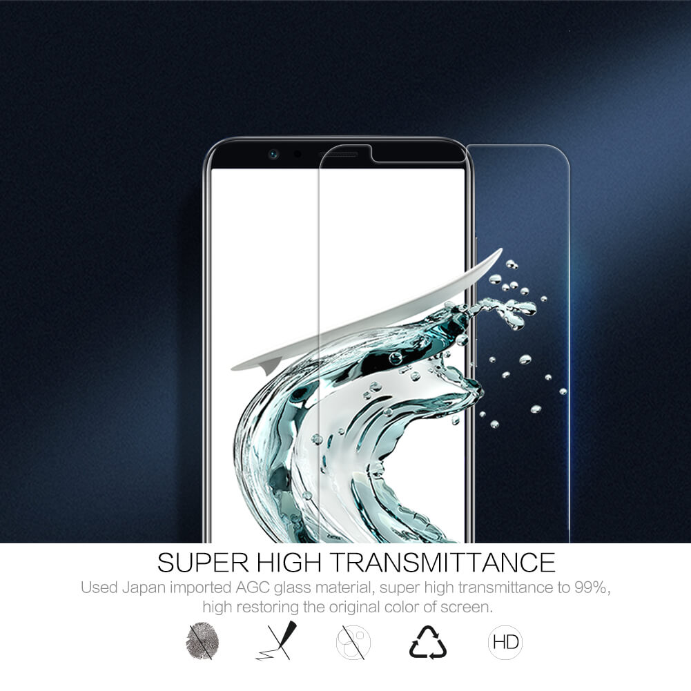 محافظ صفحه نمایش شیشه ای نیلکین Nillkin H+ Glass Huawei Honor V10