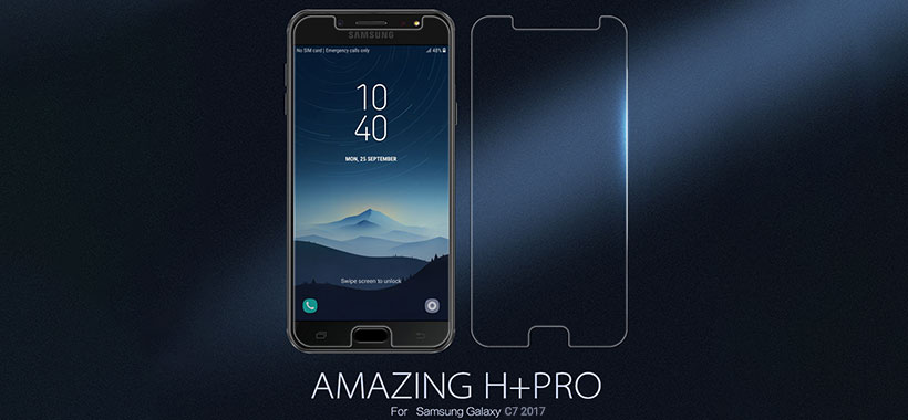محافظ صفحه نمایش شیشه ای نیلکین Nillkin H+ Glass Samsung Galaxy C7 2017