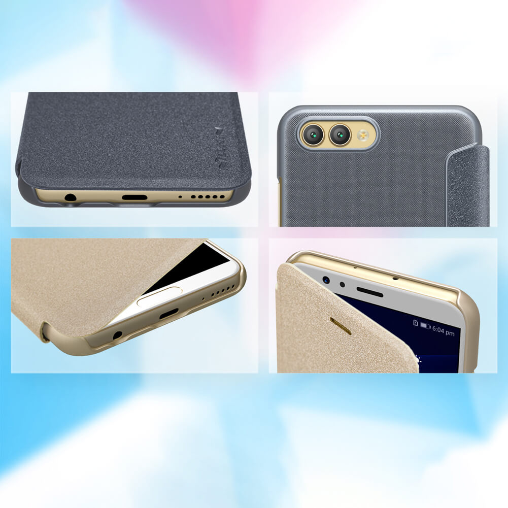 کیف نیلکین Nillkin Sparkle Leather Case Huawei Honor V10