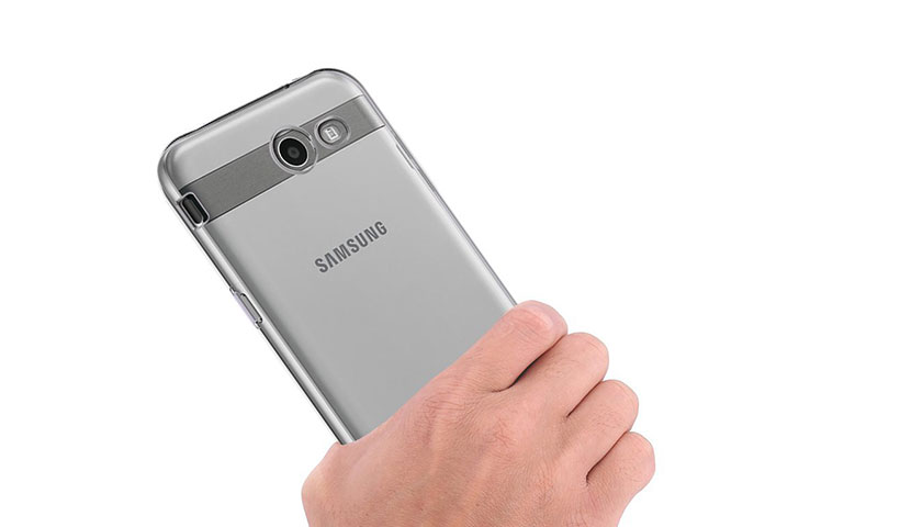 قاب محافظ شیشه ای - ژله ای Transparent Cover برای Samsung Galaxy J7 V