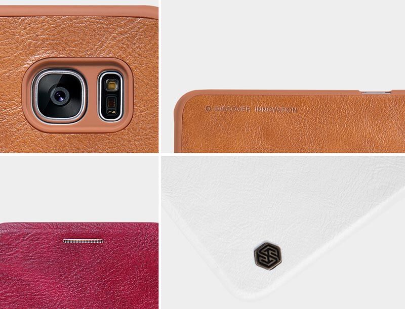 کیف چرمی سامسونگ Nillkin Qin Series Leather Samsung Galaxy S7