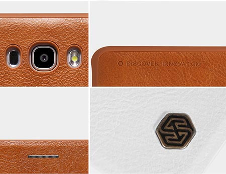 کیف محافظ چرمی نیلکین Nillkin Qin leather برای Galaxy J5 2016