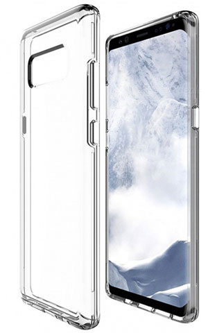 محافظ شیشه ای - ژله ای Transparent Cover برای Samsung Galaxy Note 8